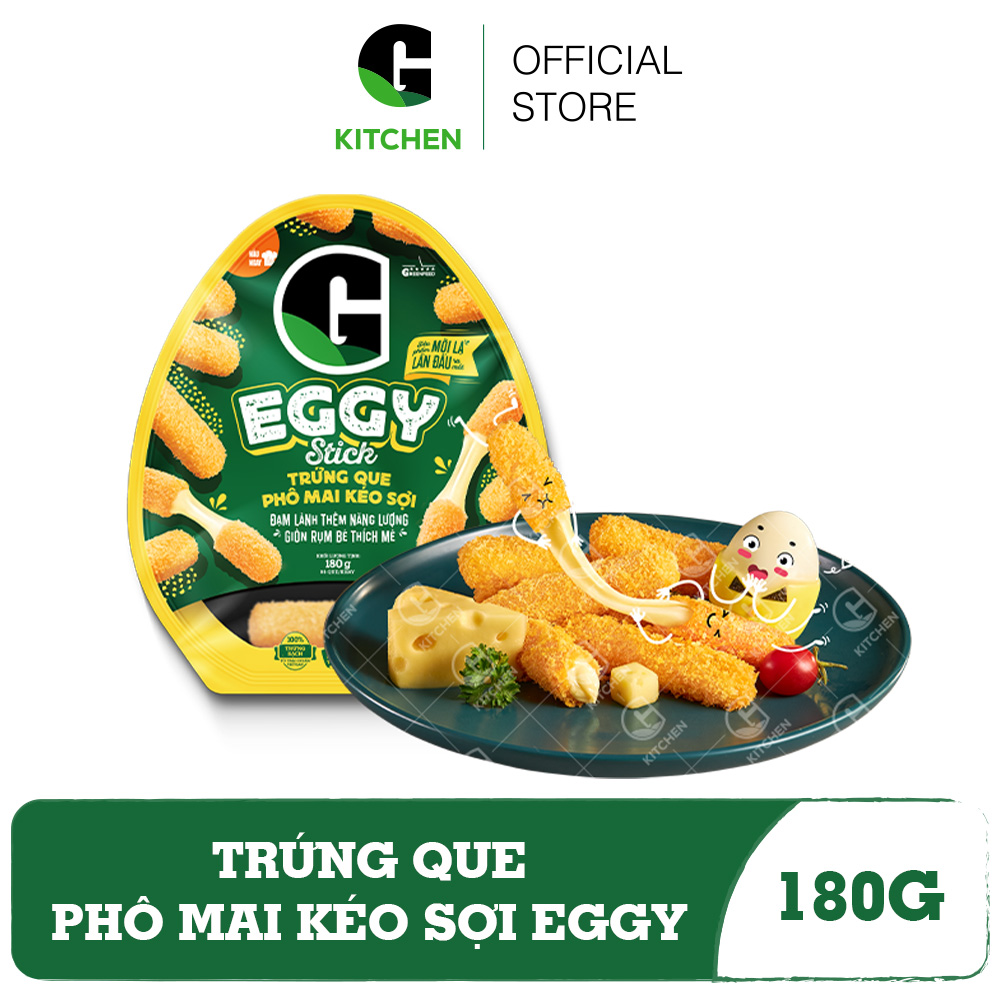 Trứng que phô mai kéo sợi eggy 180g