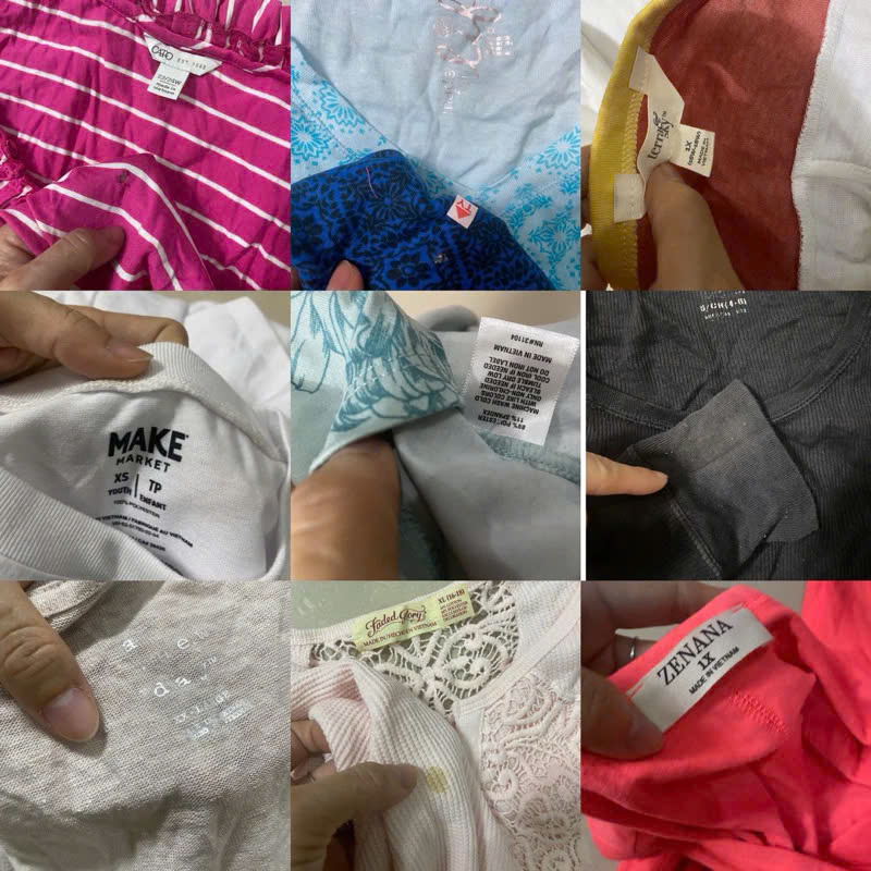 áo lộn xộn,nhiều mẫu,lỗi y hình,lỗi màu,dơ(045)