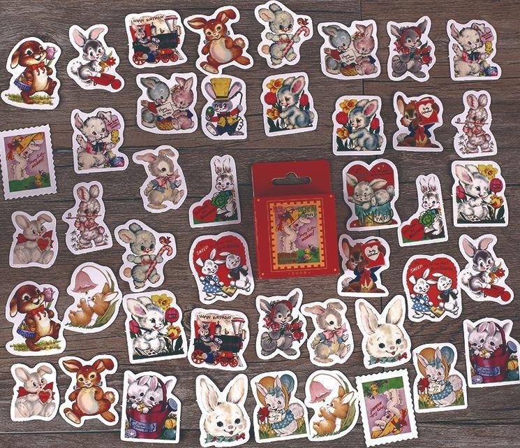 Hộp 46 stickers hình thỏ Benny