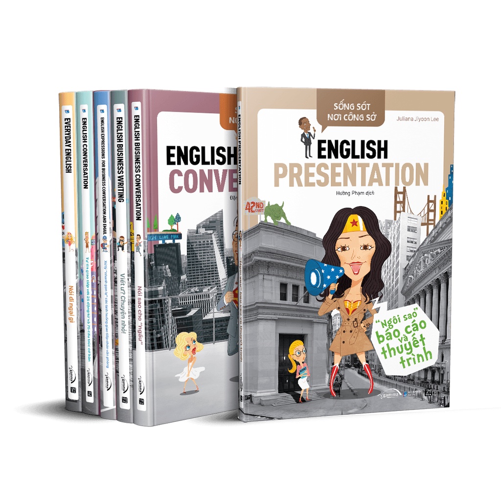 Sách ( Combo 6 cuốn ): Sống Sót Nơi Công Sở - English Business