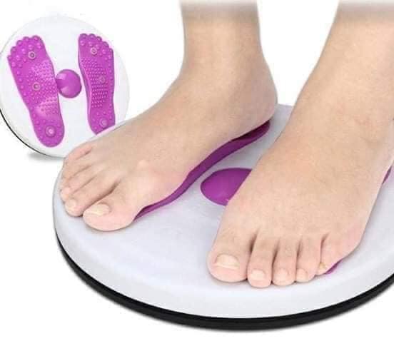 Đĩa xoay eo hình bàn chân, đĩa lắc eo tập thể dụng massage chân thư giãn, giảm mỡ bụng, gym