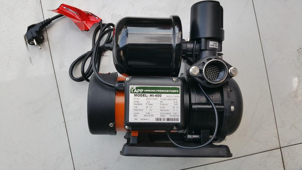 Máy bơm app hi-400 - bơm tăng áp tự động siêu êm xuất xứ taiwan