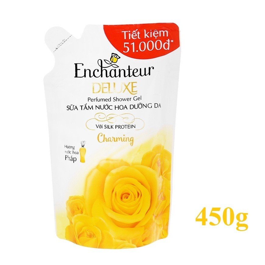 1Túi Sữa tắm Nước hoa Dưỡng Da Enchanteur 450g