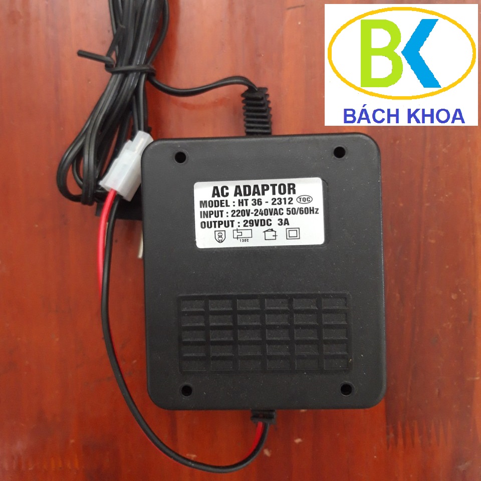 Nguồn đổi điện adapter 29V 3A hoặc 29V 1.5A dùng cho bơm phun sương