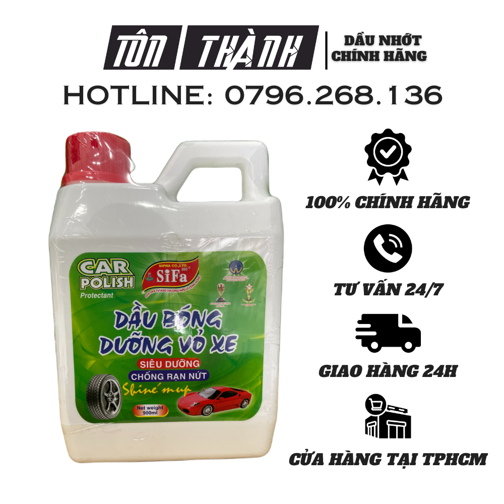 Dầu dưỡng bóng vỏ xe sifa, siêu dưỡng chóng rạn nứt