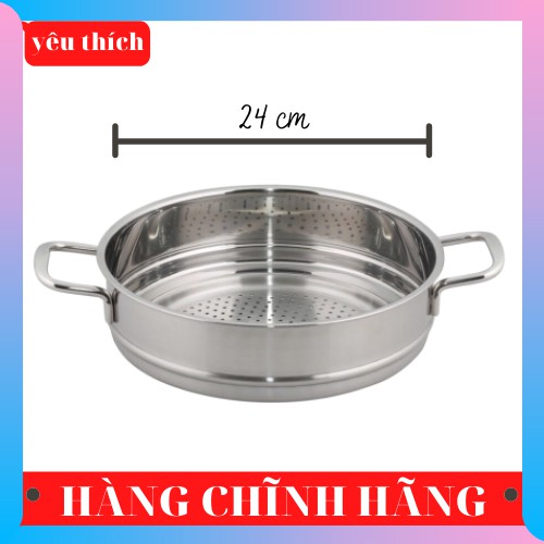 [HCM][ Bảo Hành 2 Năm] Lồng Xửng Inox 430 Size 24Cm Dùng Để Hấp Xôi - Hấp Cá