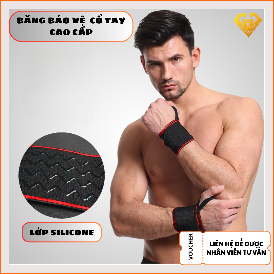 Quấn Bảo Vệ Cổ Tay Thế Hệ Mới Thun Silicone Cao Cấp Co Giãn Tốt  NINE STUDY 1540
