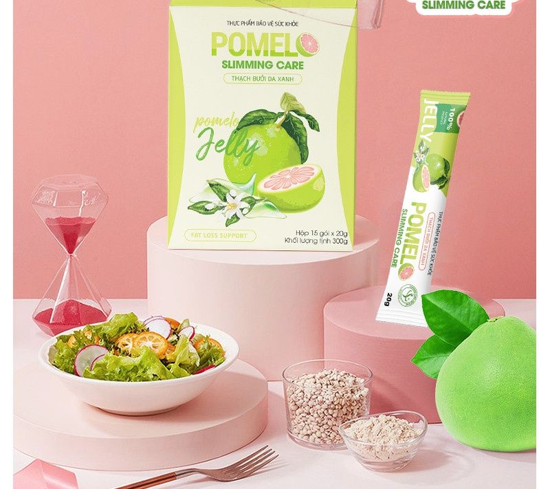 Thạch bưởi da xanh giảm cân, trắng da Pomelo Slimming Care