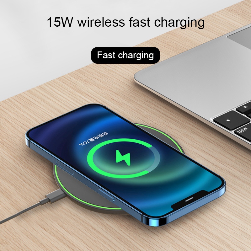 15W Wireless Charger Fast Charging Charger Qi Wireless Charger Pad for  IPhone Samsung Xiaomi Wireless Charger 