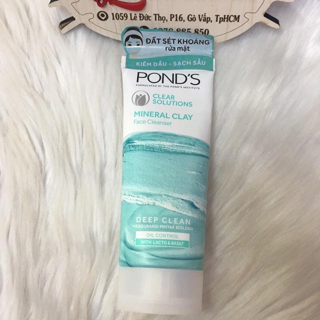 Sữa rửa mặt Ponds đất sét khoáng sạch sâu & kiềm dầu 90GR