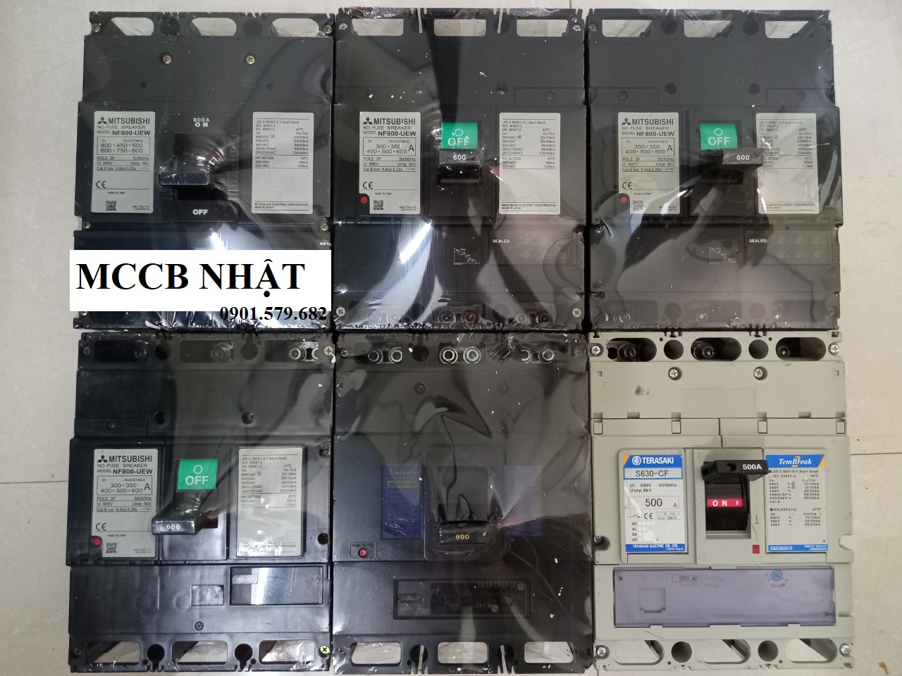 Mccb aptomat nhật 600a 800a xác to