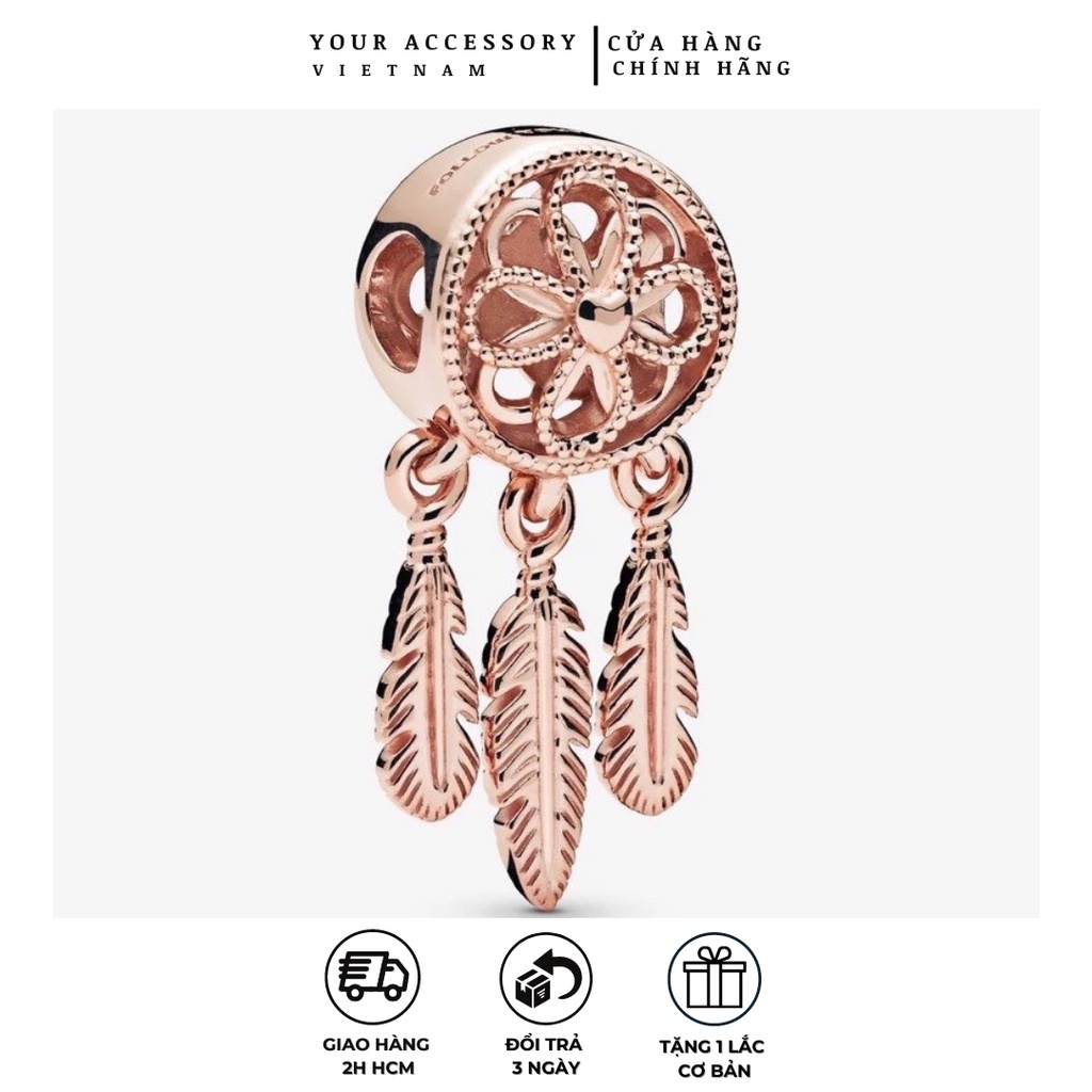 Hạt charm đính đá kiểu Pandora cao cấp YAC04