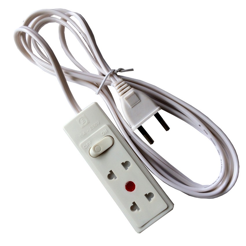 Ổ Cắm 2 Lỗ Có Công Tắc 2m 2500W 10A
