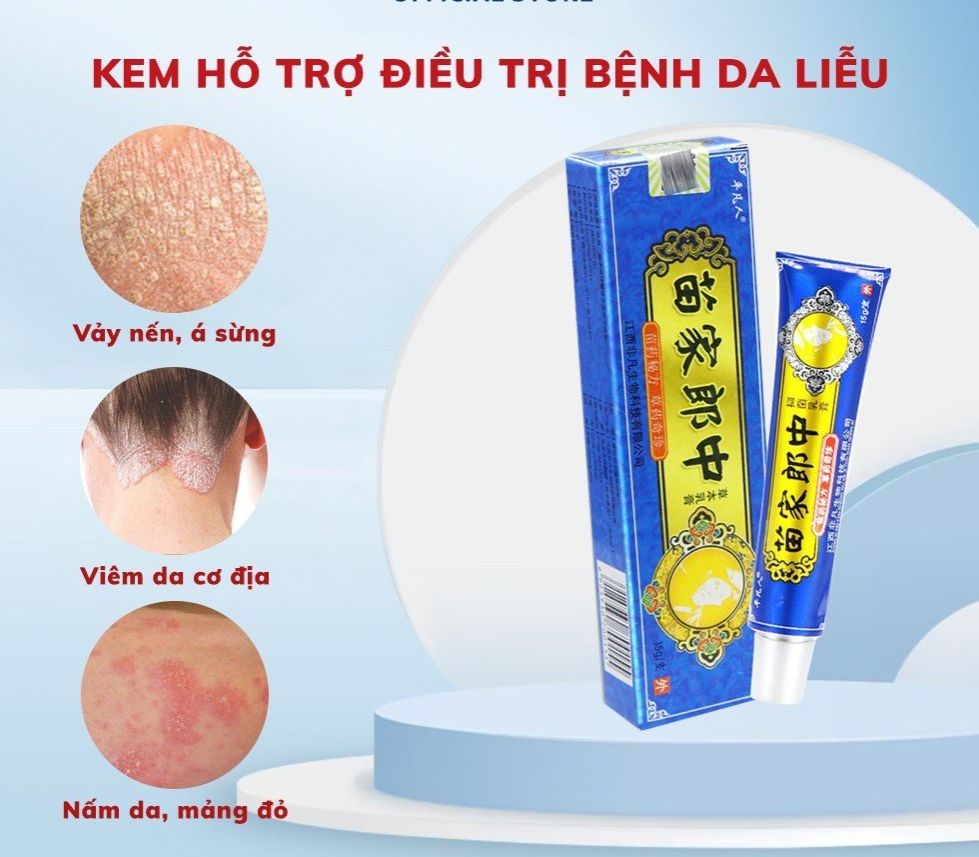 Kem bôi hắc lào, nấm da, viêm da cơ địa, nhiễm trùng da, kem bôi da liễu ngoài da.