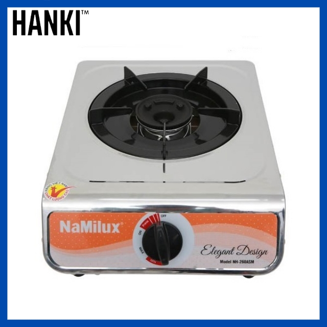 Bếp ga namilux, bếp ga đơn chất lượng nhật bản, tiết kiệm ga, mặt dẽ lau chùi - hanki houseware