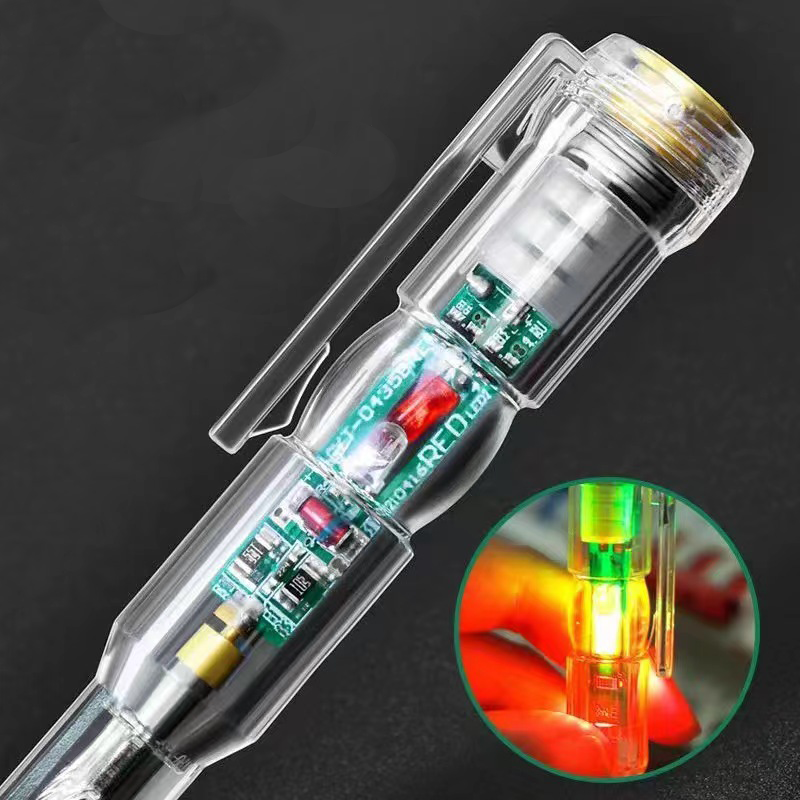 Two-color measuring pen color light two-color red break green channel induction current