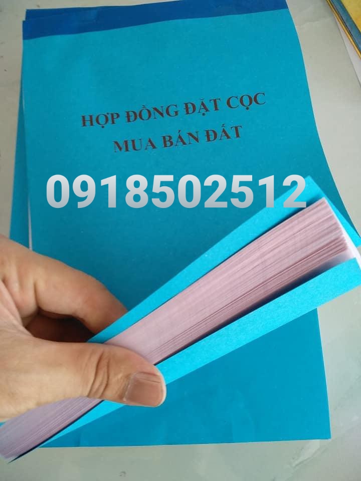 Sổ Hợp đồng mua bán nhà đất mẫu mới của năm