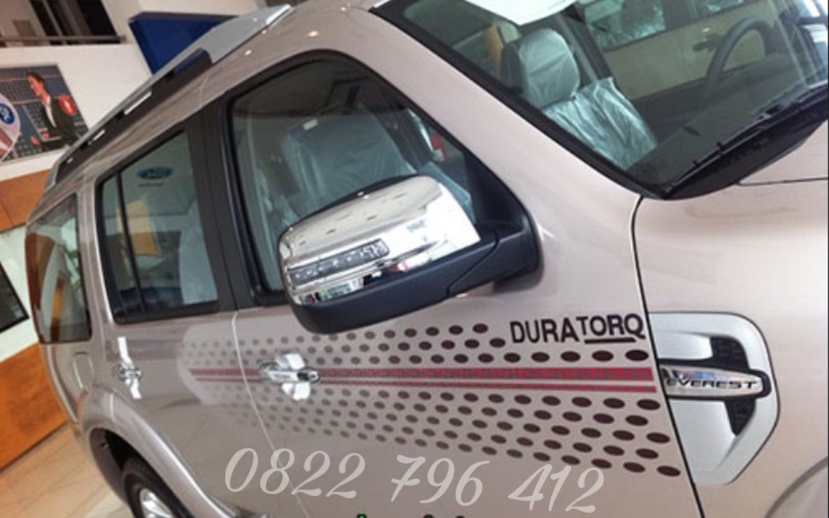 Tem dán sườn xe ford everest chấm bi. Kèm hình thật