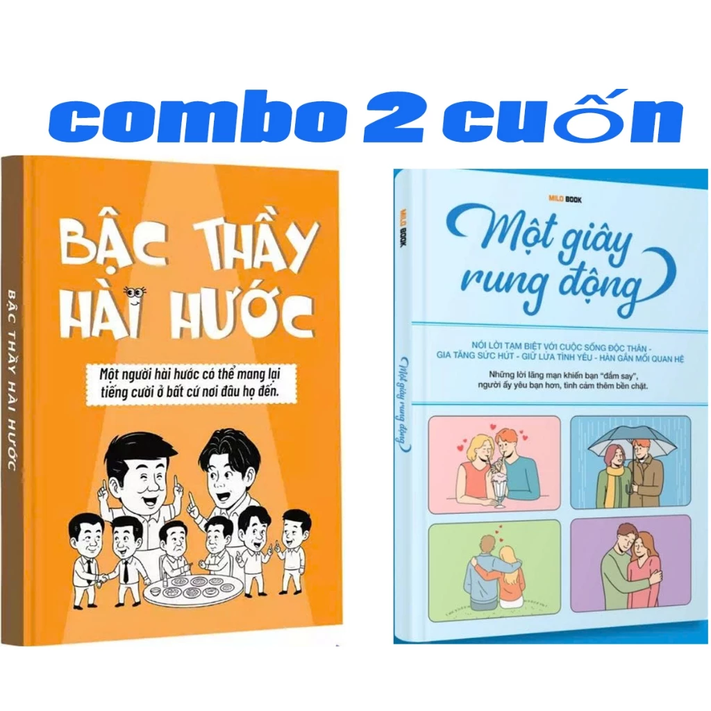 SÁCH - Combo 2 Cuốn: Một Giây Rung Động + Bậc Thầy Hài Hước!