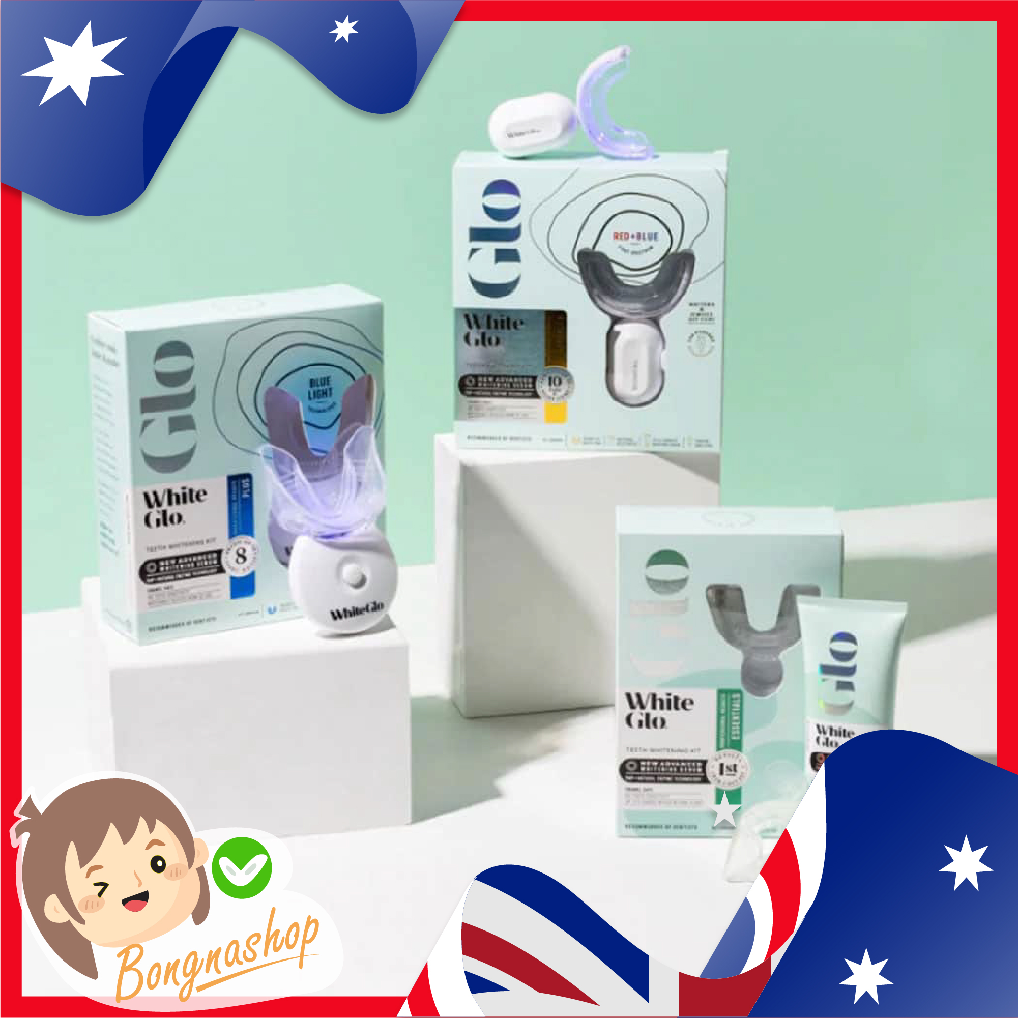 Sét ngậm làm trắng răng tai nhà White Glo Accelerator