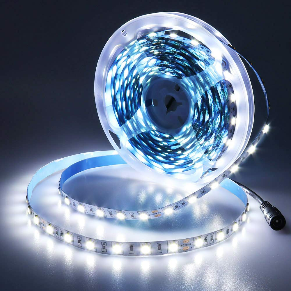 Led dây dán 2835 12v 120b led cắt lẻ 1m và cuộn 5m kết hợp với thanh nhôm đèn led, sử dung trang trí kệ, bếp, tủ