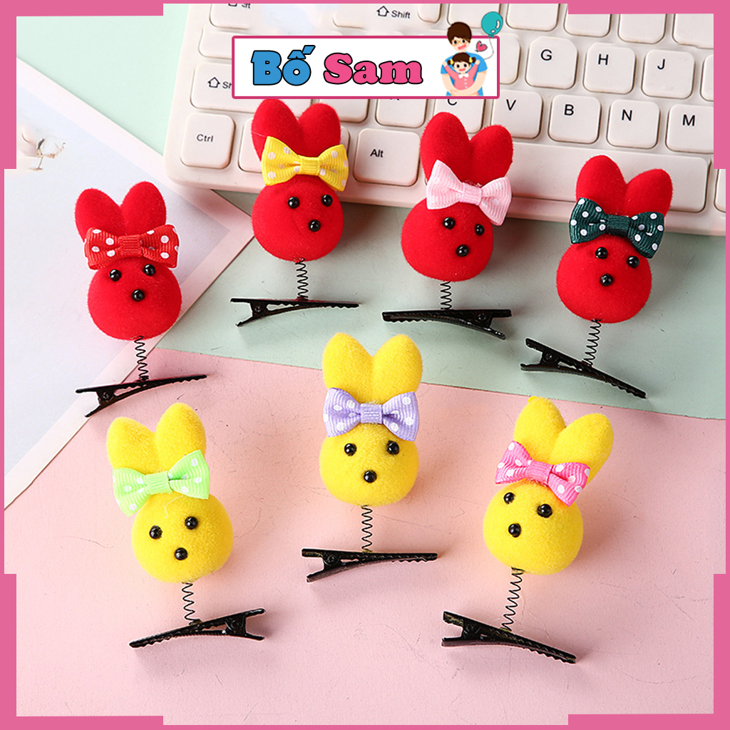 Kẹp tóc cho bé hình con thỏ, con vịt vui nhộn siêu dễ thương Shop Bố Sam