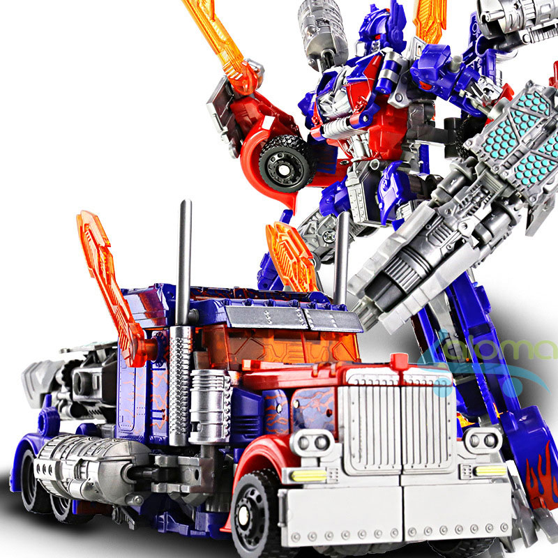 Robot Transformer lắp ráp thành ôtô cao 20cm mẫu Optimus Prime