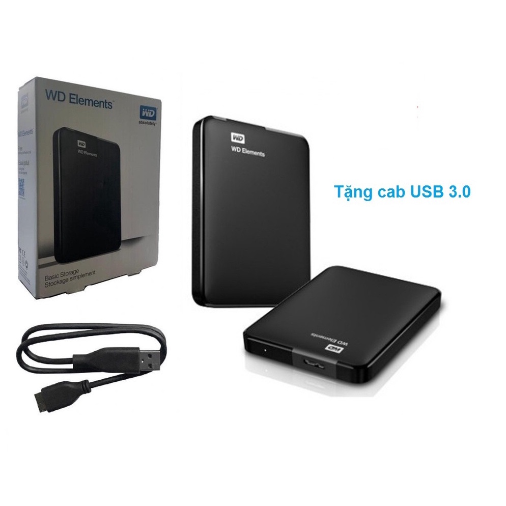 Hộp ổ cứng di động wd element chuẩn 3.0, box