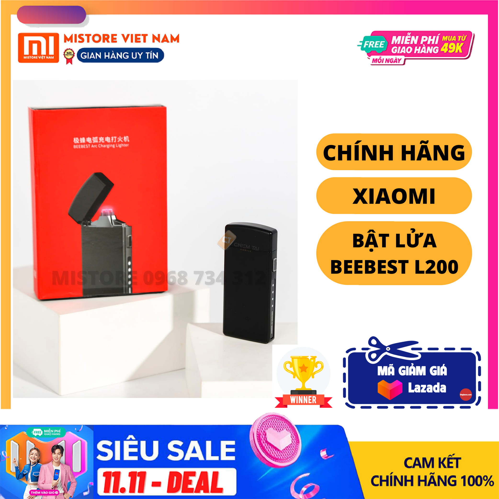 [FREESHIP MAX] Bật lửa thông minh Beebest L200 dùng lửa điện - Xiaomi Việt Nam