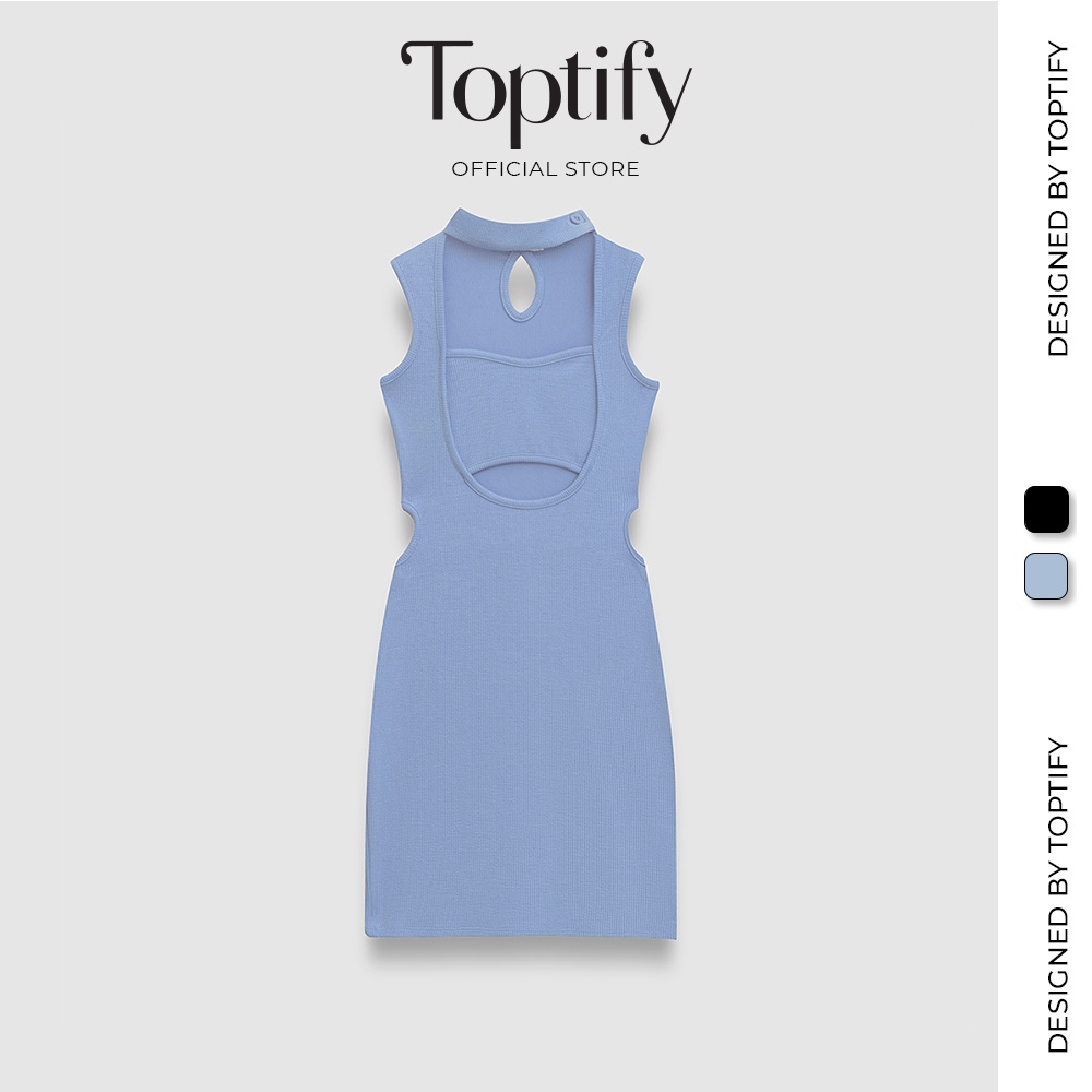 Đầm sát nách body nữ TOPTIFY cut out kiểu cổ cài dây Soleil Dress DT32