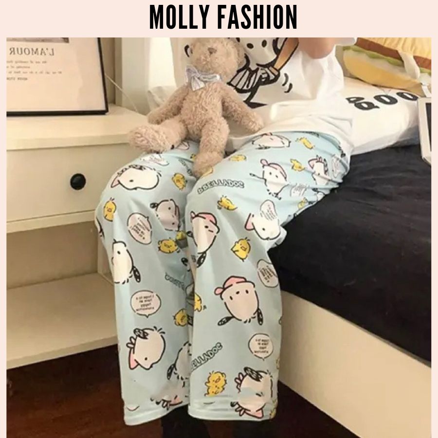 Quần dài pretty dog ❤️ quần dài form rộng dưới 62kg - nhiều mẫu molly fashion