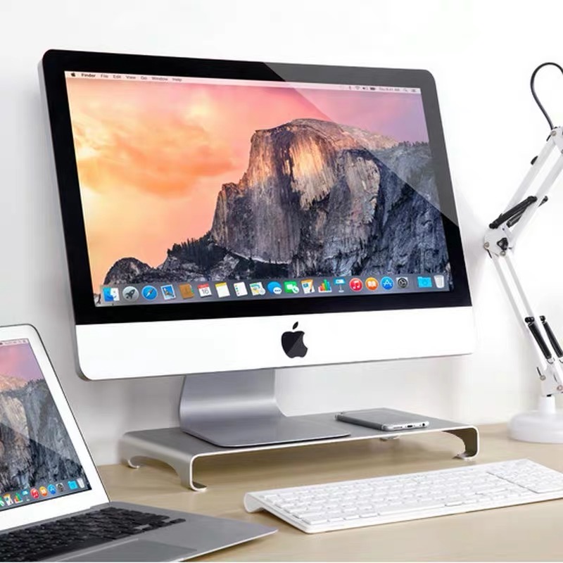 Kệ màn hình máy tính nhôm giá đỡ Imac Macbook size lớn 50x22x6cm SH002