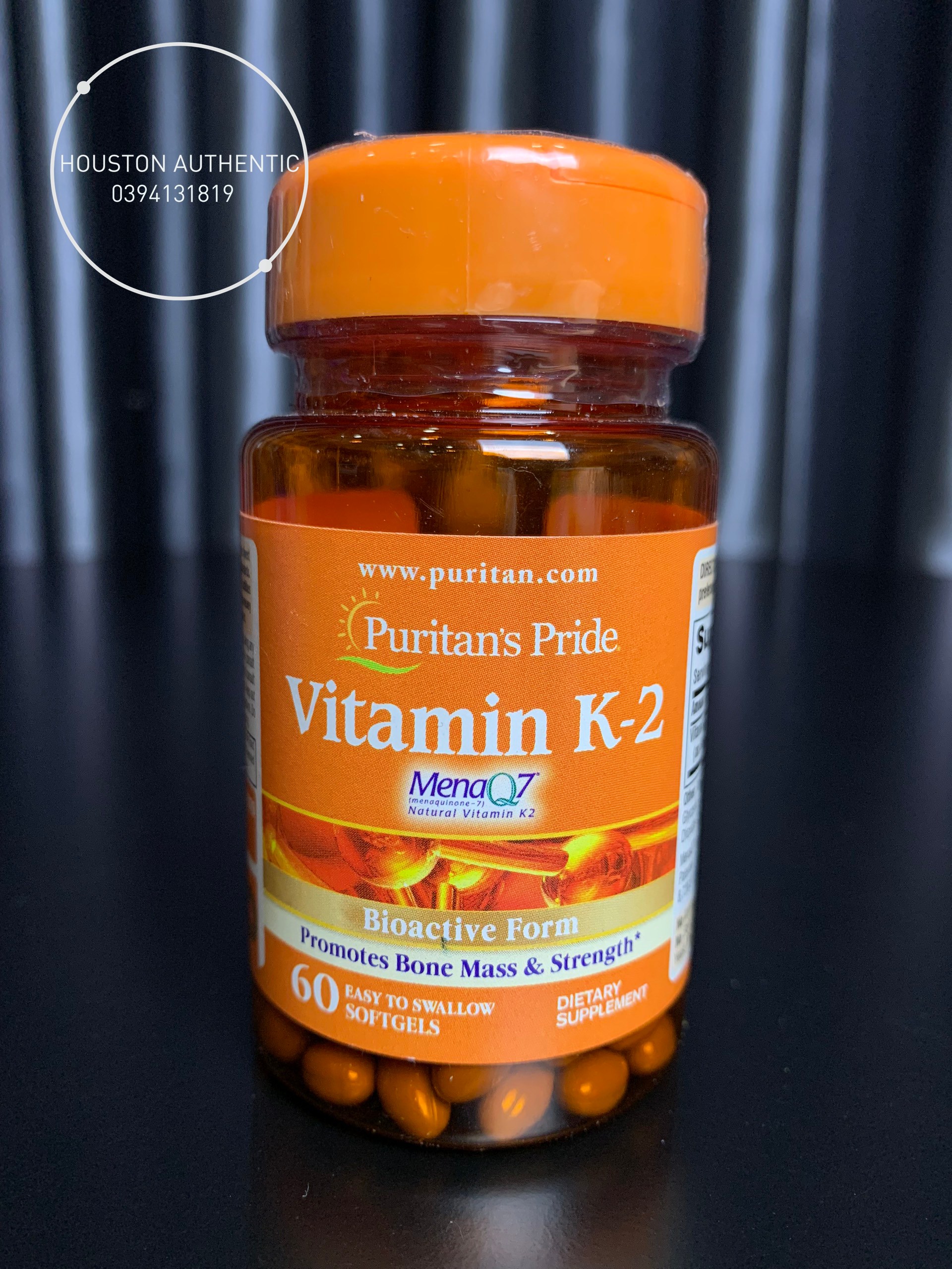 Viên uống bổ sung Vitamin K2 Puritan s Pride Vitamin K2 50mcg MenaQ7 60