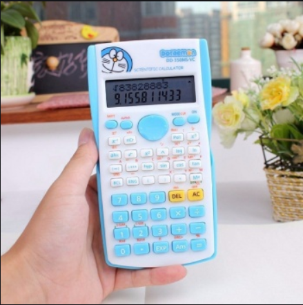 Máy tính bỏ túi - máy tính học sinh sinh viên hình doremon kitty ngộ nghĩnh