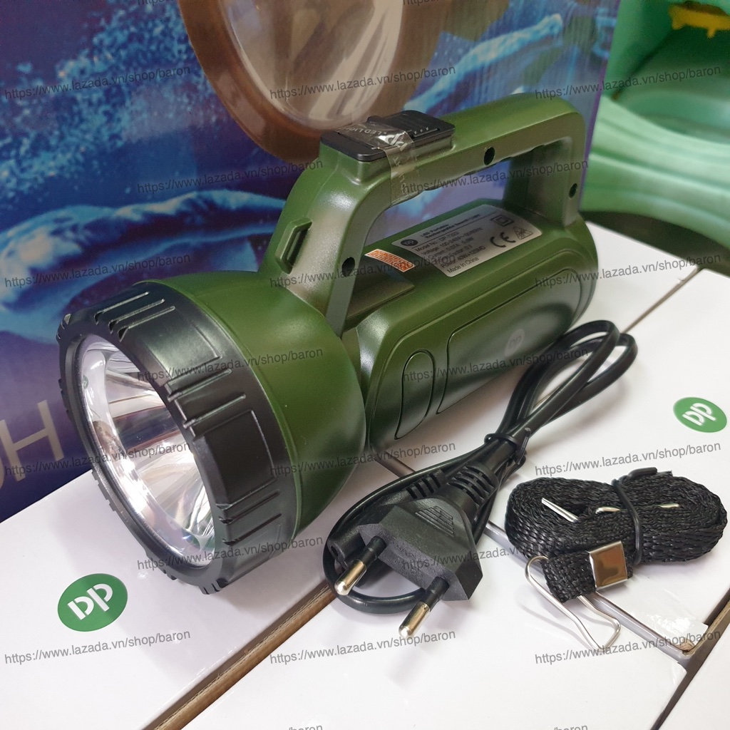 Đèn pin led sạc cầm tay 2 chế độ sáng - hàng chính hãng