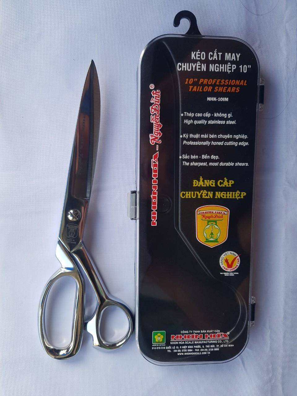 kéo cắt vải chuyên nghiệp nhơn hòa. kéo cắt may chuyên nghiệp 10''