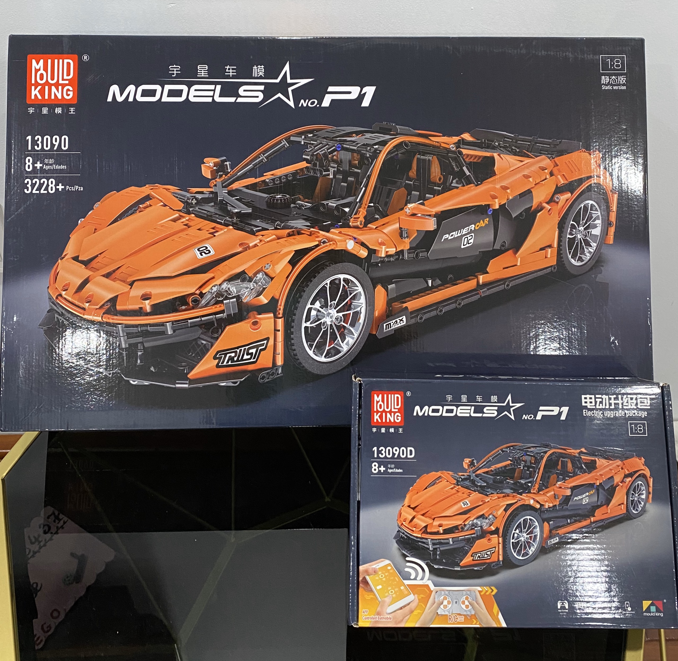 Đồ chơi lắp ráp siêu xe Mc Laren P1 Mould KIng 13090 tương thích với Lego Technic điều khiển xe chạy từ xa