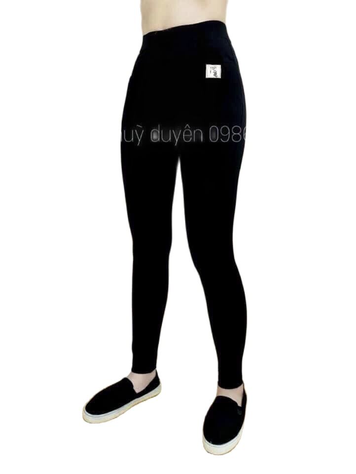 Quần legging lót lông mèo -quần nỉ lông kèm tag mèo