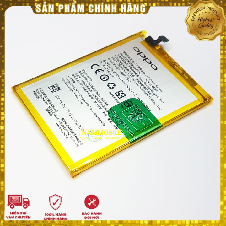 Pin oppo f1s a59 blp601 30750mah zin* tặng siêu dán pin
