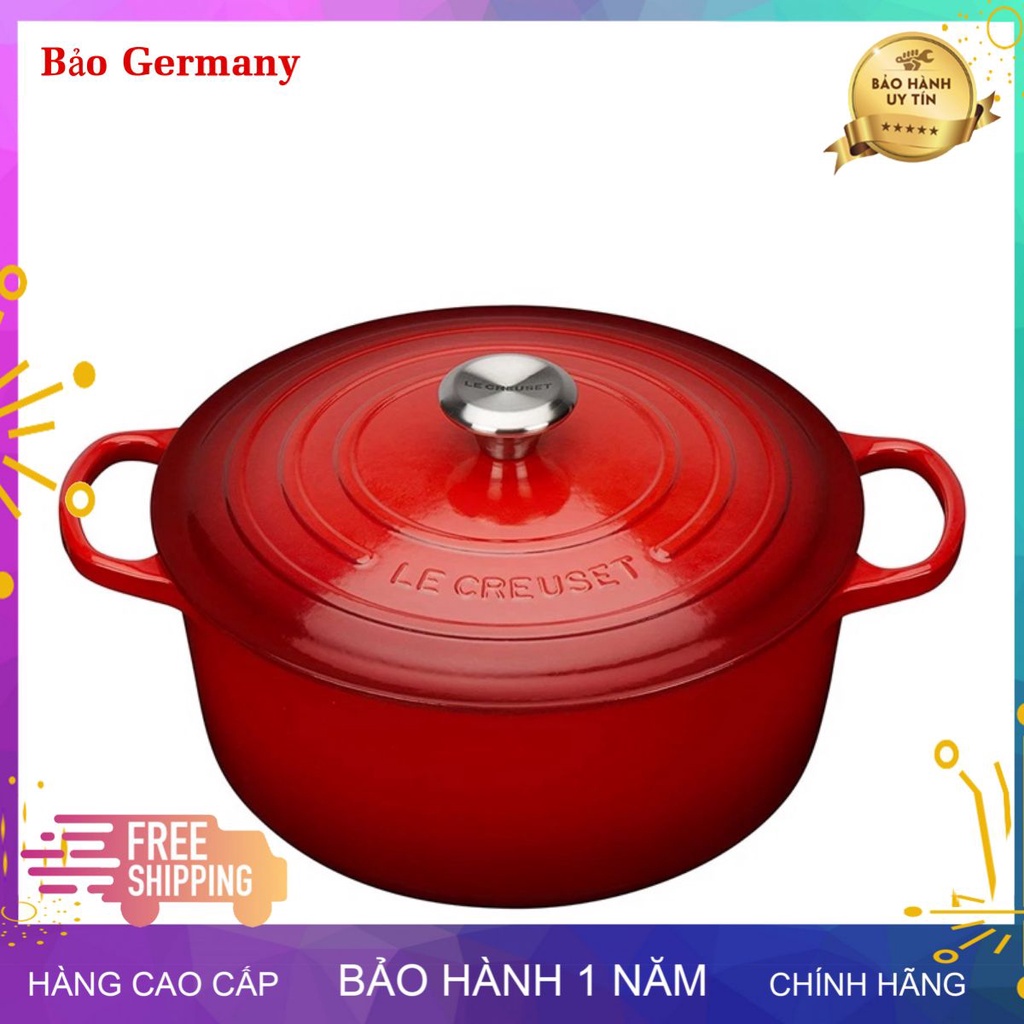 Nồi gang LeCreuset Bräter rund Evo 22cm Kirsche