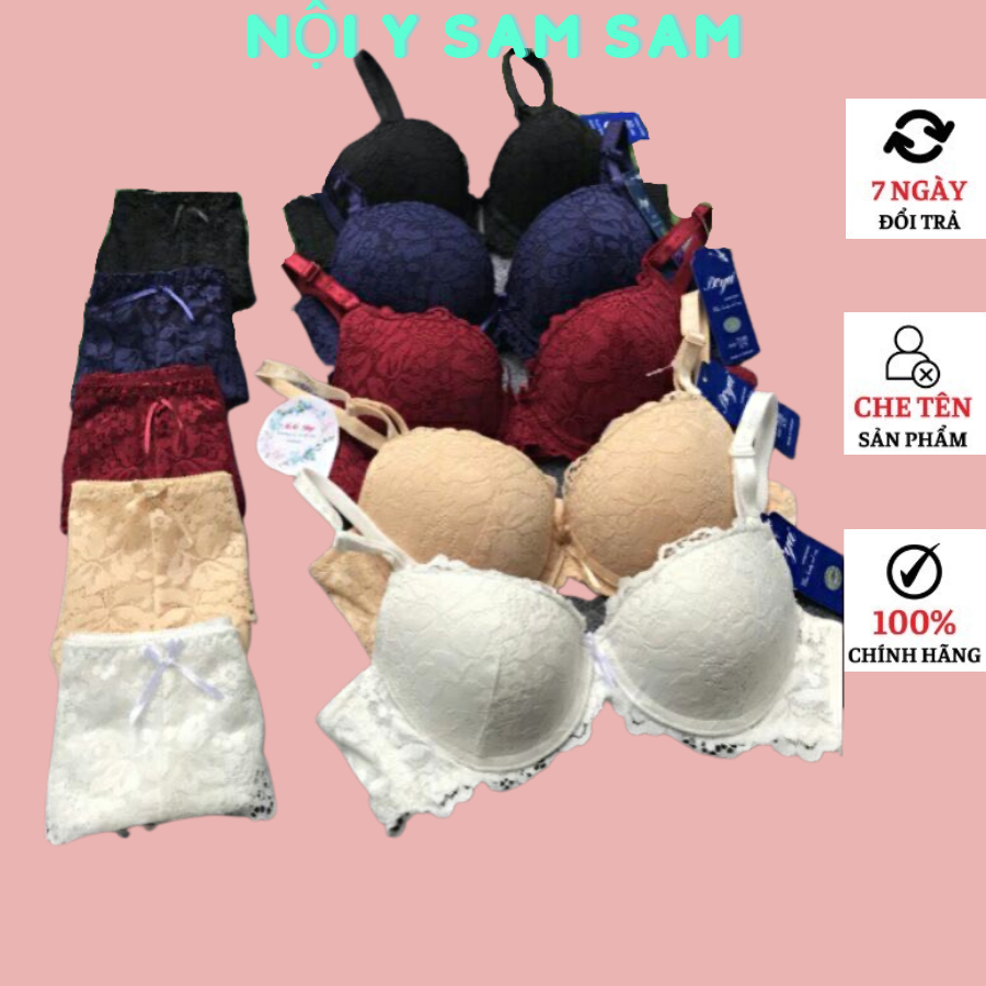  Sét Bộ Áo Ngực Ren Nữ. Đồ Bộ Áo Lót  Boya  Mút  Dày Vừa 3cm Ren  Chính  Hãng hàng Việt Nam chật lượng cao. 