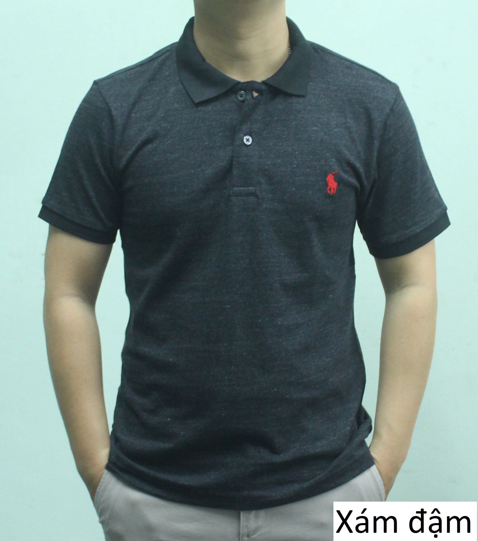 Áo thun ngắn tay nam màu xanh nước biển