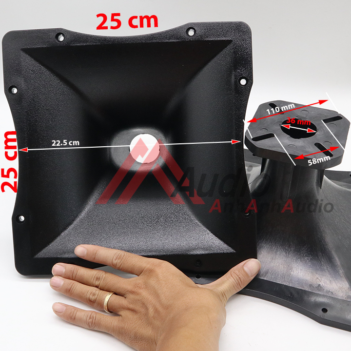 Họng treble 25 x 25 đuôi bắt ốc vuông giá 01 cái