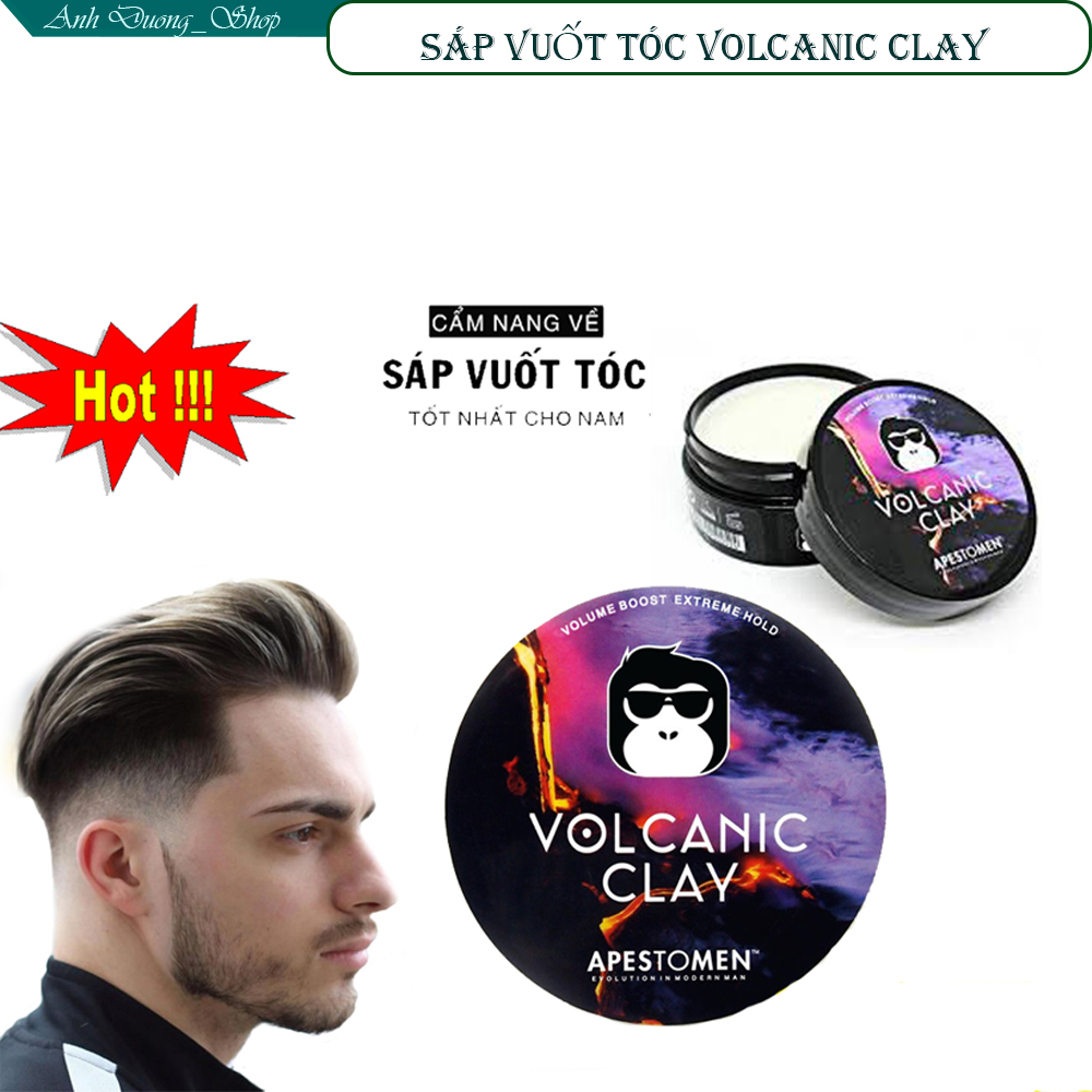 Sáp Volcanic, Sáp Vuốt Tóc Volcanic Clay,  Hương Thơm nam tính,tạo nếp lâu, Giữ nếp Vượt Trội, MUA NGAY để được giá ưu đãi tốt nhất!