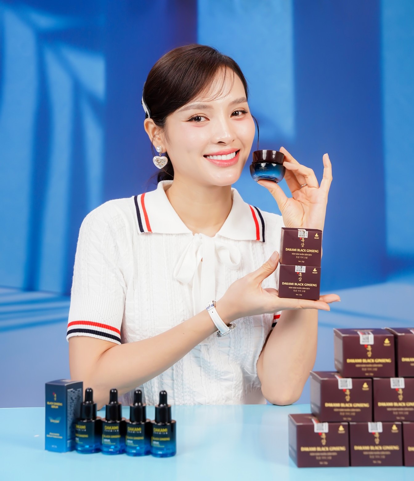 Kem Sâm Đen Dakami ( Mẫu Mới) - Mờ Nếp Nhăn, Mờ Nám, Sạm, Tàn Nhang