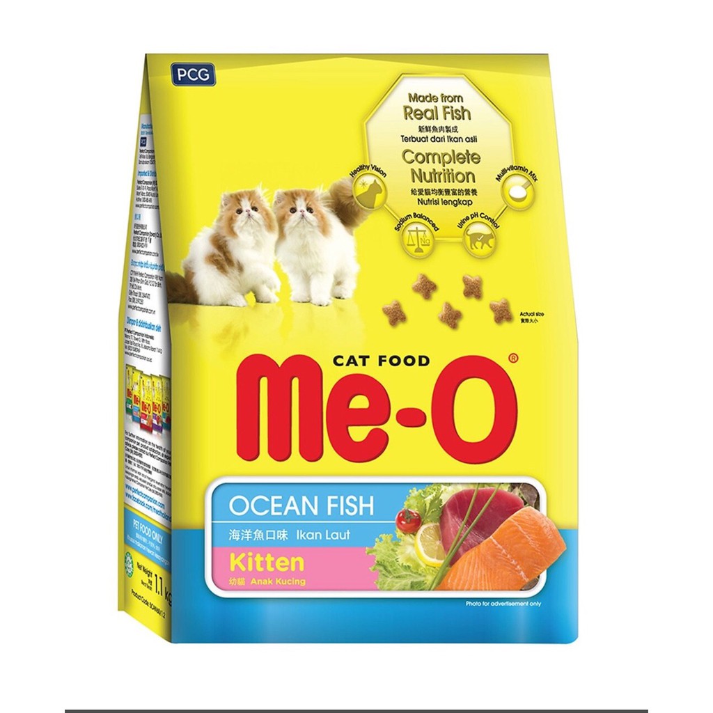 Hạt Thức Ăn Mèo Me-O Kitten Gói 1.1Kg