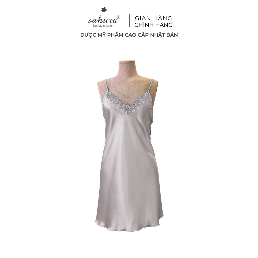[Quà tặng] Váy ngủ lụa cao cấp Sakura Beauty Vietnam