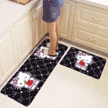 Bộ 2 tấm thảm nỉ trải sàn bếp loại đẹp