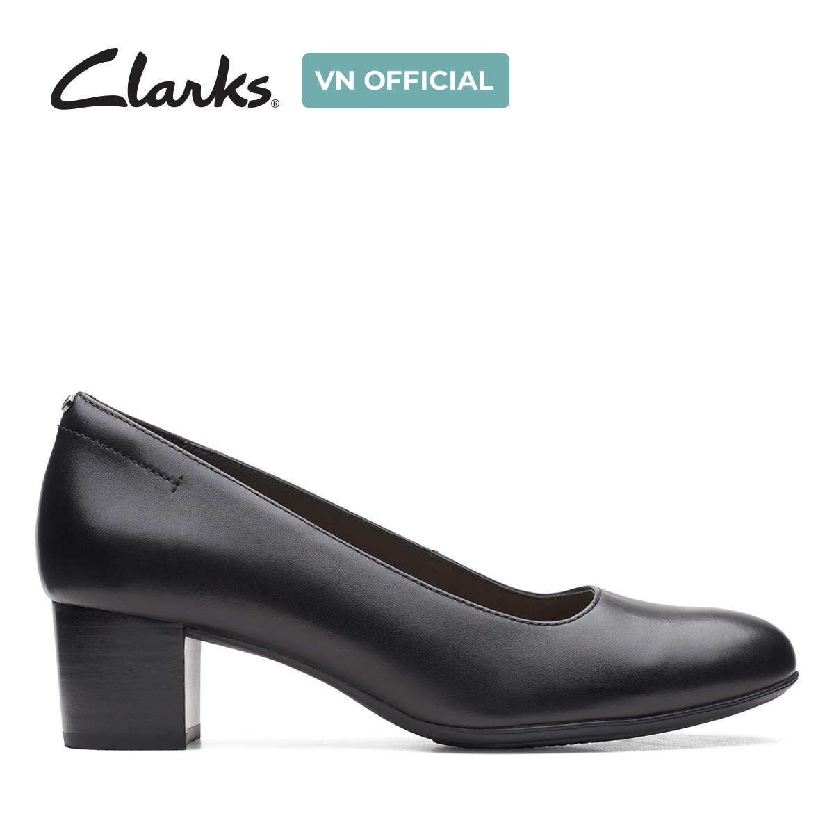 Giày cao gót 4.5cm da nữ clarks - linnae pump