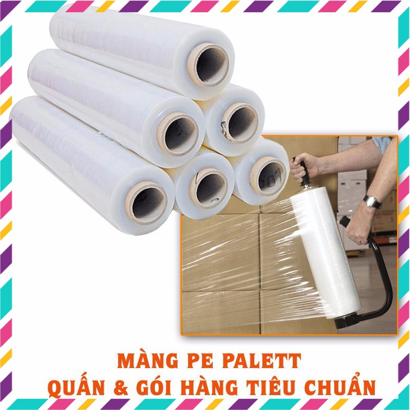 Màng quấn pe, màng nilon,bọc hàng bọc công nghiệp 5 tấc - bao bì khả anh